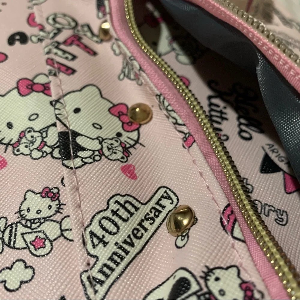 Pink Hello Kitty Mini Backpack with Gold Details NWOT